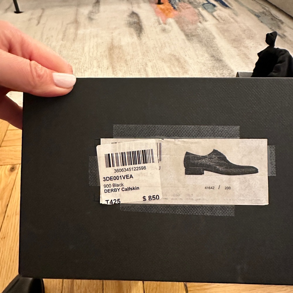 Dior mens Derby Shoe - black size 42.5 - Picture 8 of 10